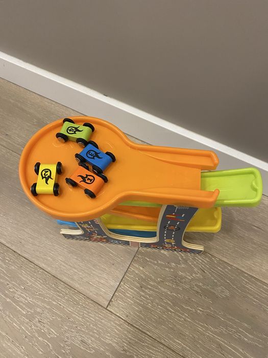 Деревʼяна іграшка Автотрек для діток 1-3 роки