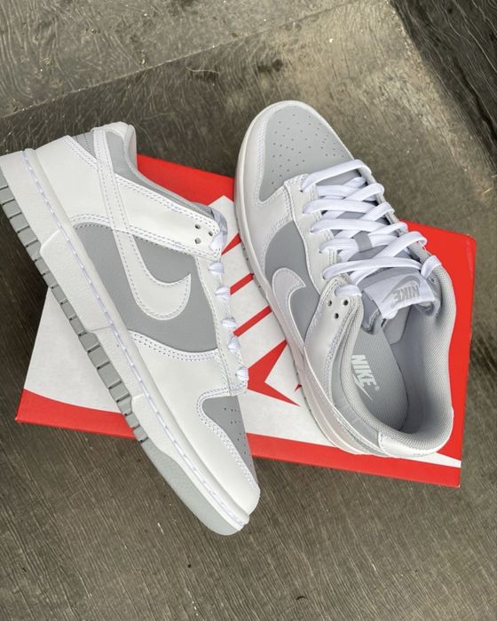 Кросівки Nike Dunk Low Retro White Grey Найк Данки Ретро сірі білі