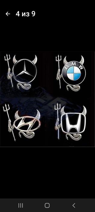 3D наклейка на эмблему авто