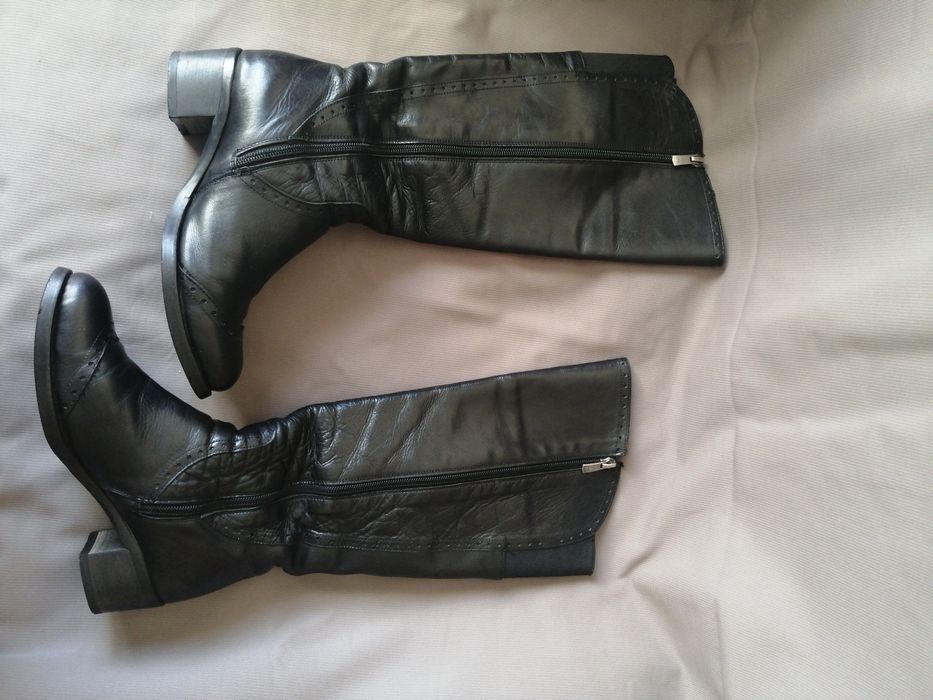 Сапоги кожа 36р.европейка