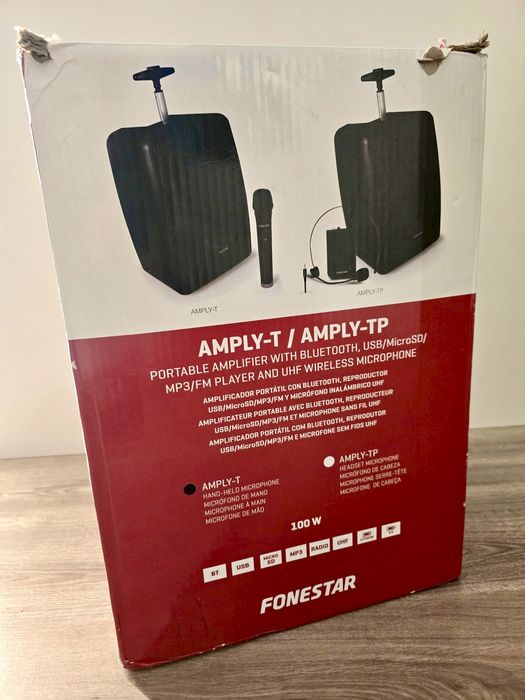BLACK FRIDAY! Fonestar Amply 100W com microfone! Excelente oportunidad