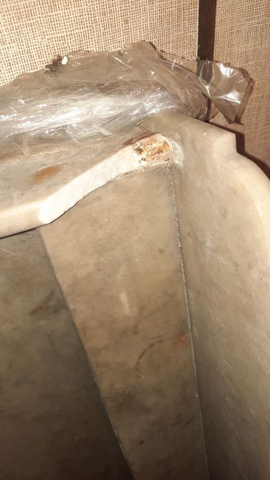 Blat  marmurowy z półką