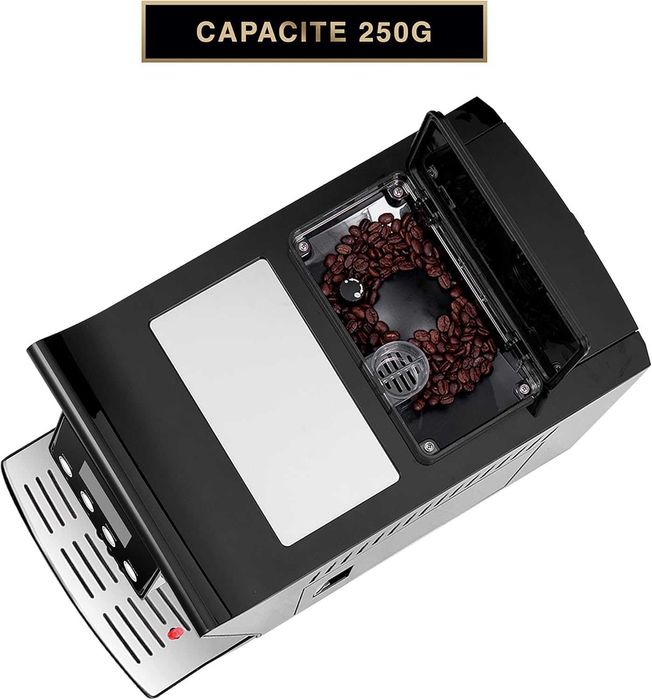 ekspres ciśnieniowy HYUNDAI do kawy ziarnistej  LCD, młynek, 19 bar