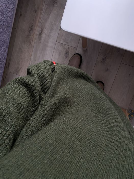 Тепле плаття  зимове зелене