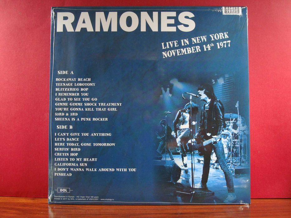 Ramones - Live In New York / Novo - Selado / LP / EU / 2017