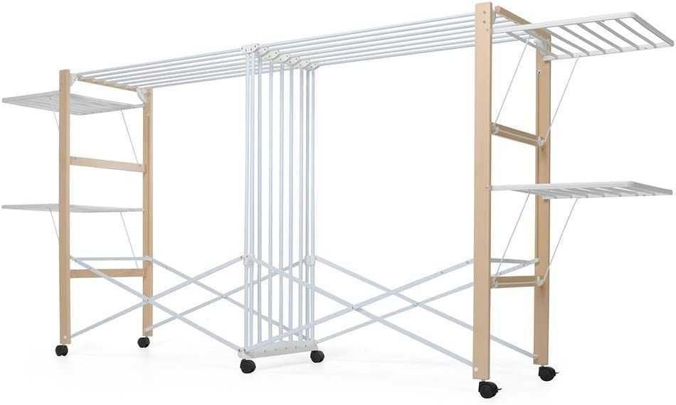 Suszarka Na Pranie Drewno Bukowe, Aluminium, Foppapedretti Allungo