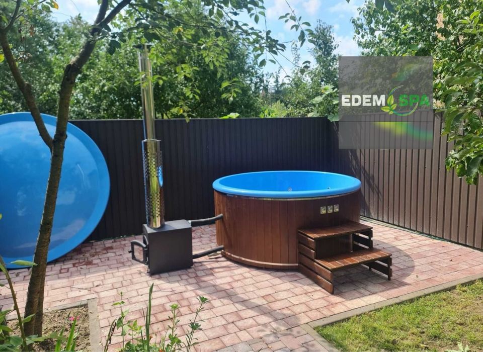 Чан з джакузі! Виробник! Спа купіль! Купель для бані! Спа на дровах!