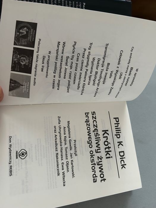Philip Dick Krótki szczęśliwy żywot brązowego oxforda