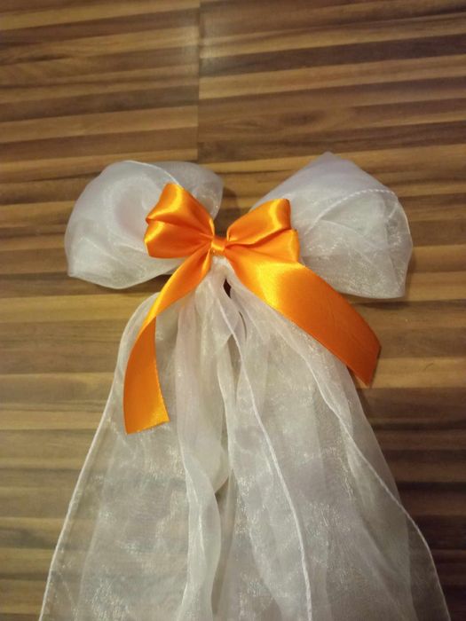 Kokardki ozdobne na przyjęcie, ślub