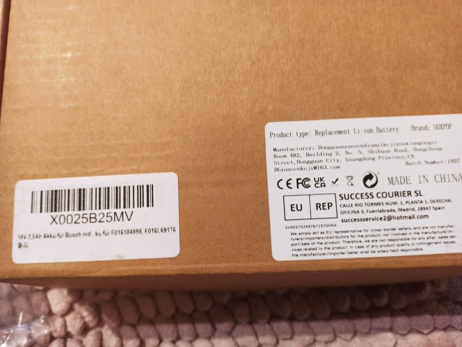 Akumulator 18V 2,5Ah Bosch Zamiennik