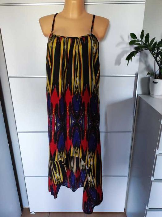 Boohoo r 34 sukienka z krótszym przodem