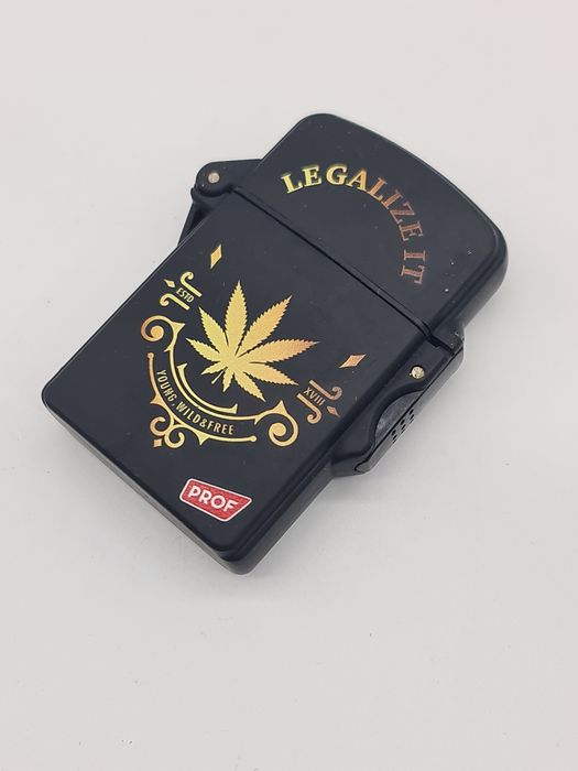 Isqueiro chama a prova de vento "Legalize It"