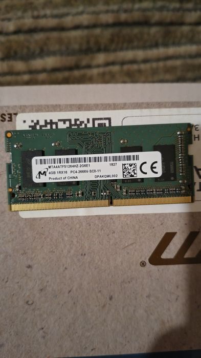 Оперативна Пам'ять Micron SODIMM DDR4 4GB 3200MHz CL22 PC4-25600 (1Rx1