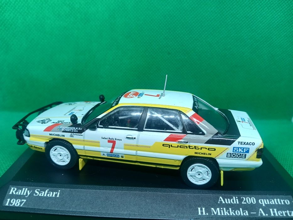 Miniatura 1:43 Audi 200 Quattro Rally  Safari 1987 H. Mikkola