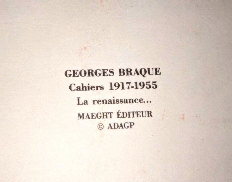 Litografia Georges Braque La Renaissance