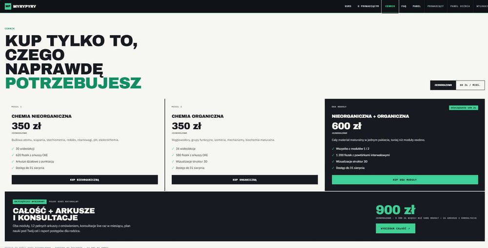 Strony internetowe i sklepy WWW — programista z działalnością, faktura