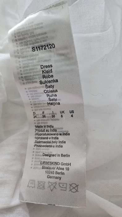 Sukienka biała Libeskind 38/M