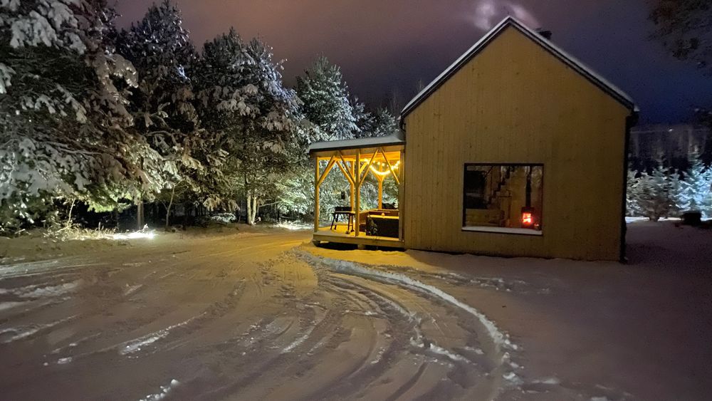 Baciki 61 domek przy lesie na Podlasiu z balia jacuzzi ferie