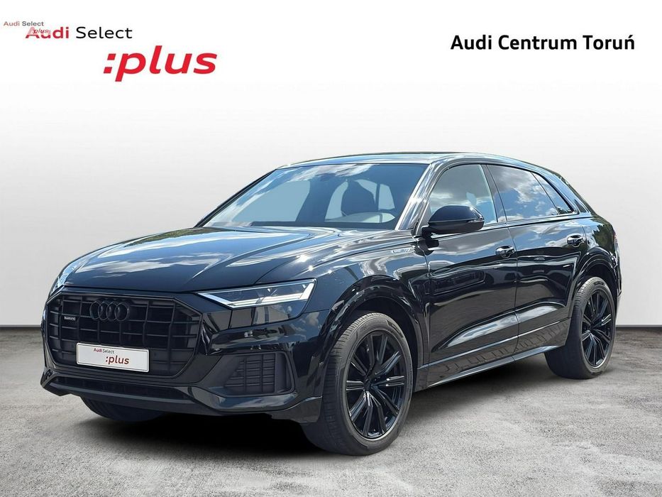 Audi Q8 GW Fabr._LED_Kamera_Skóra_B&O_Pneumatyka_Dociągi_SportowaKierownica_FV