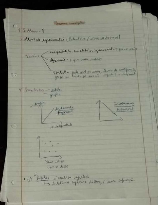 Resumo da matéria de Biologia- Geologia 10º e 11º anos