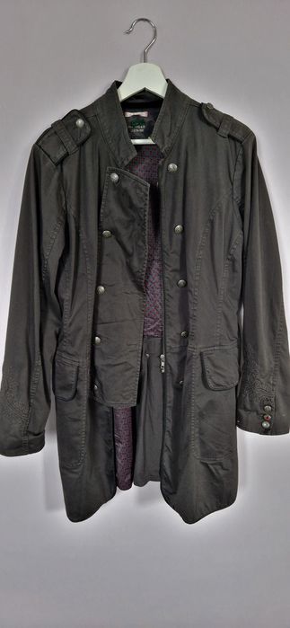 Czarna jeansowa kurtka parka przejściowa Tommy Hilfiger Denim L