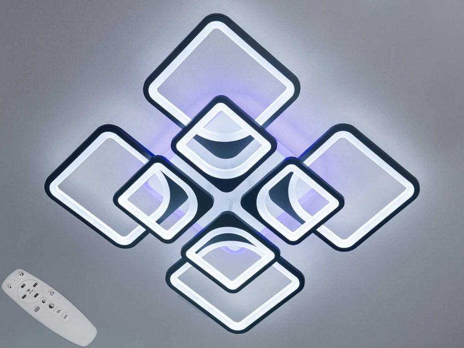 Світлодіодна LED люстра 165W з пультом і підсвіткою