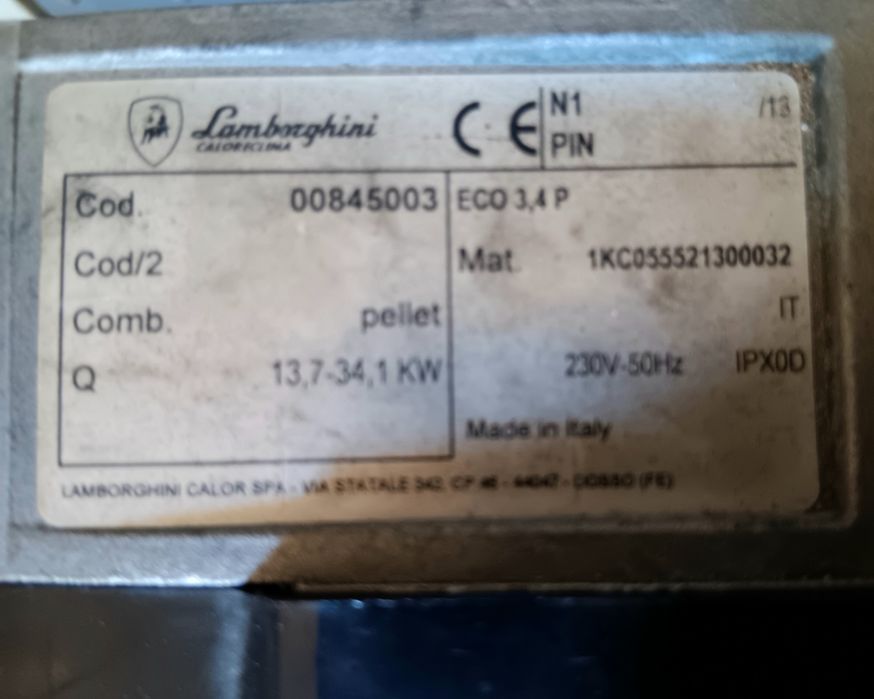 Caldeira a pellets para aquecimento Central e AQS