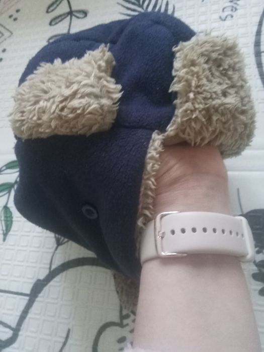 Ciepła zimowa czapka pilotka r. 51 cm. Tanio