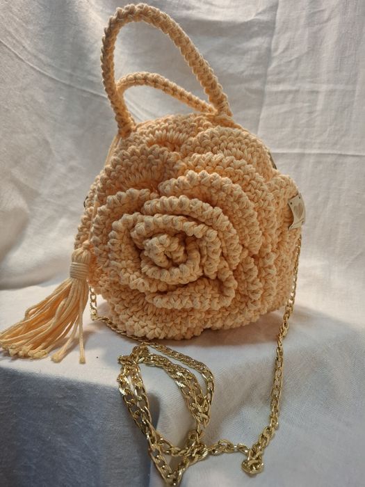Ręcznie robiona torebka na szydełku- Unikat handmade!!!