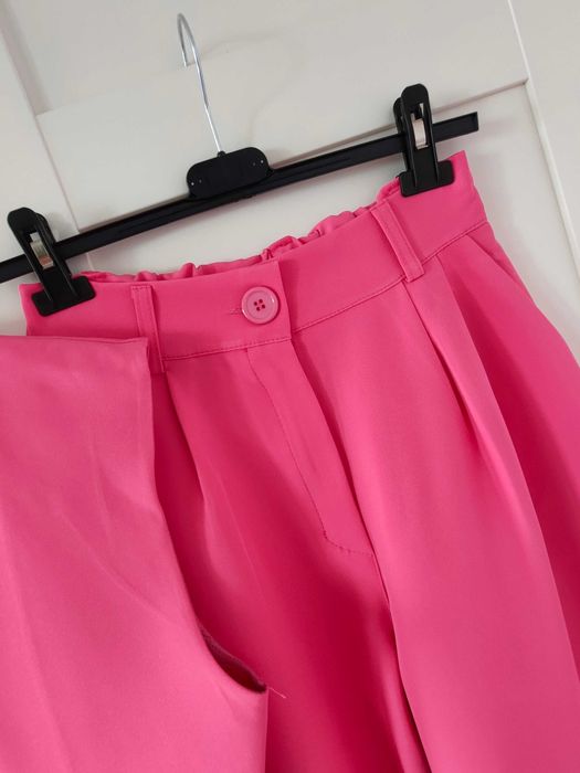 Garnitur kamizelka + spodnie  wide leg M L