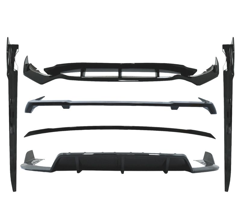 KIT CARROÇARIA BMW X5 G05 18- LOOK BLACK KNIGHT PRETO BRILHANTE