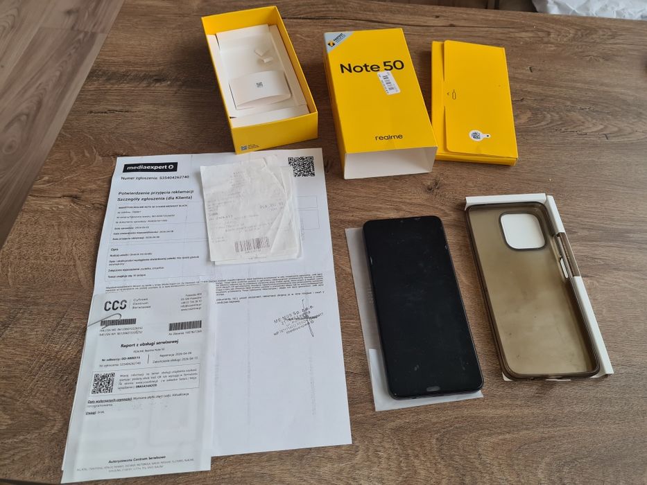 Realme Note 50 – komplet, po serwisie, gotowy do użytkowania