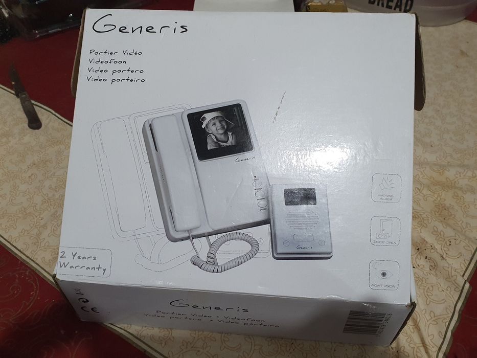 Vídeo/Áudio kit Telefone Porteiro