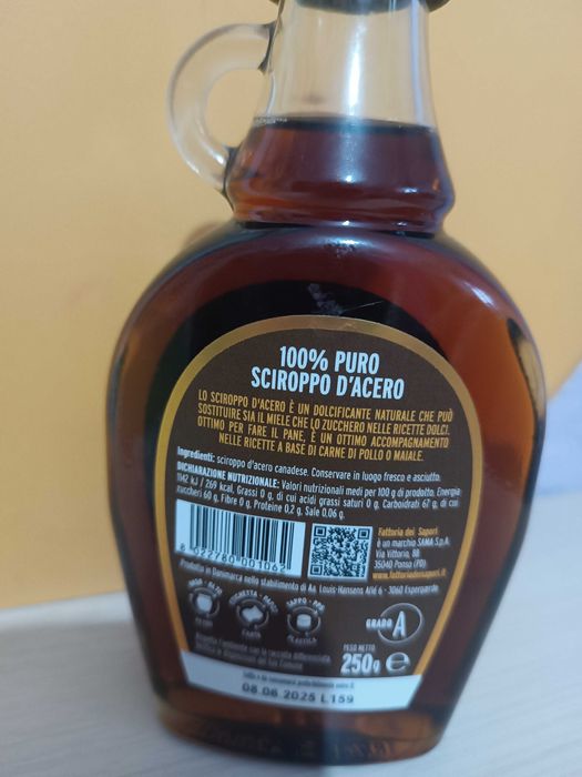 Канадський сироп Factorial dei sapori Sciroppo d'Acero