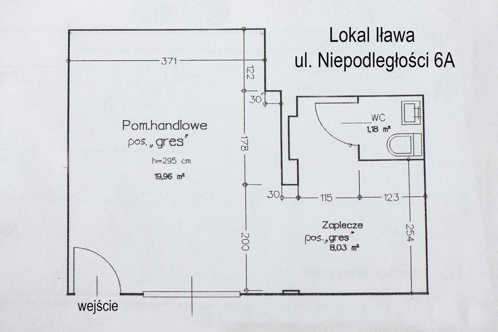Wynajmę lokal  30 m2  centrum Iławy ul. Niepodległości 6A.