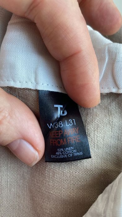 Чоловічі штани з льону W38L31