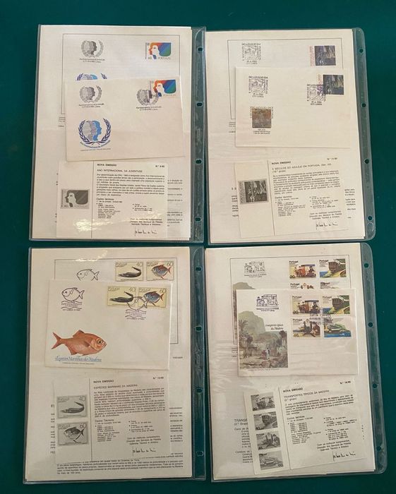 Sobrescritos de 1º dia de circulação dos CTT (FDC’S) - 1985