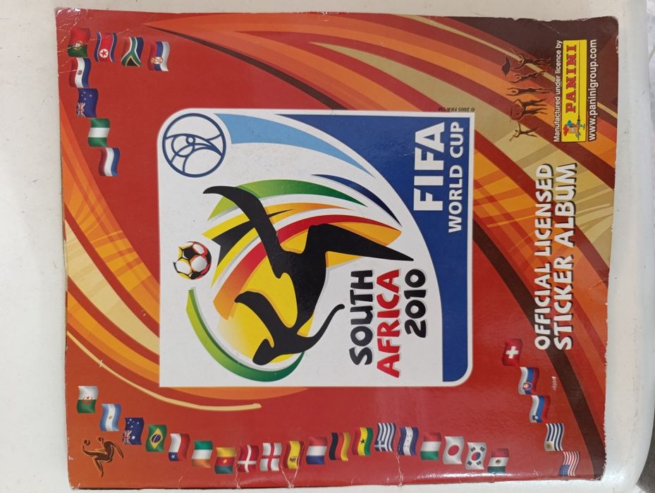 Caderneta Panini oficial Mundial África do Sul