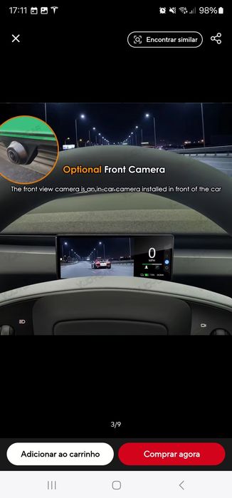Tesla Display com Carplay / Android Auto Tesla M3 Highland
