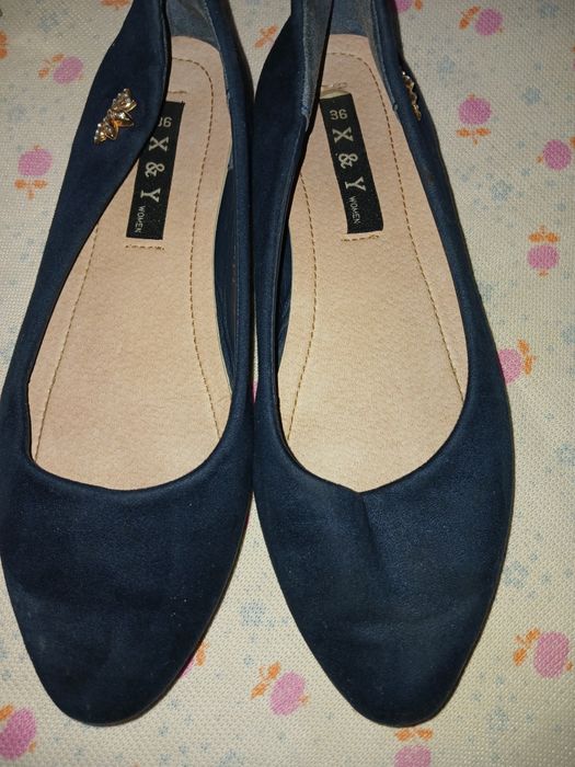 Туфлі чешки тепно сині