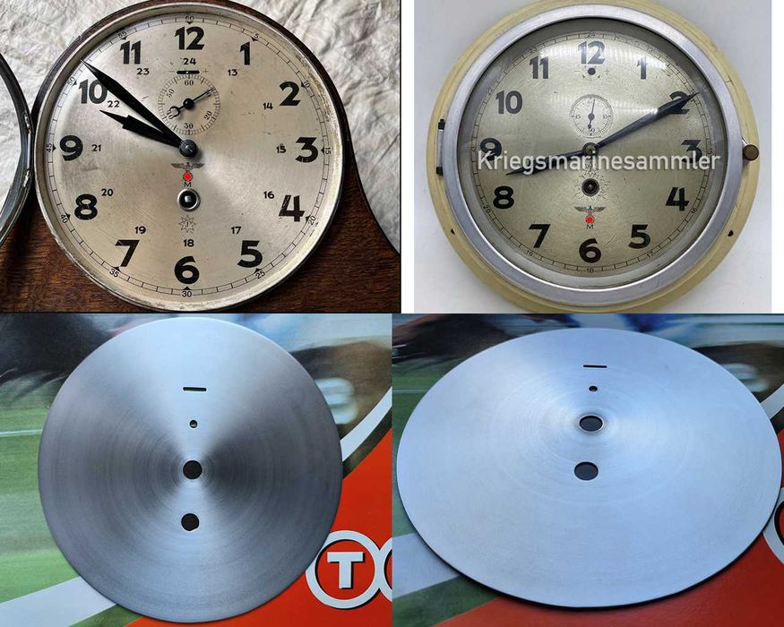 Циферблат старинных антикварных часов - 4