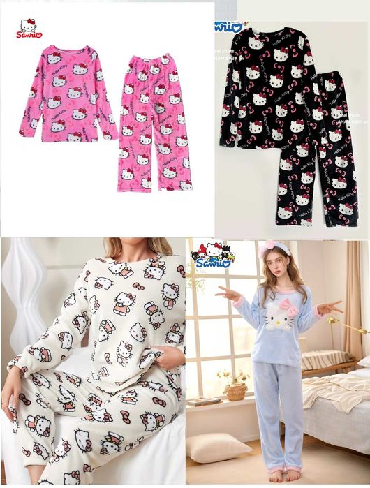 Піжама плюшева тепла аніме hello kitty Хелоу кітті