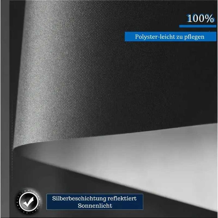 Roleta Blackout montowana bez wiercenia izolacja zaciemnienie 70x210cm