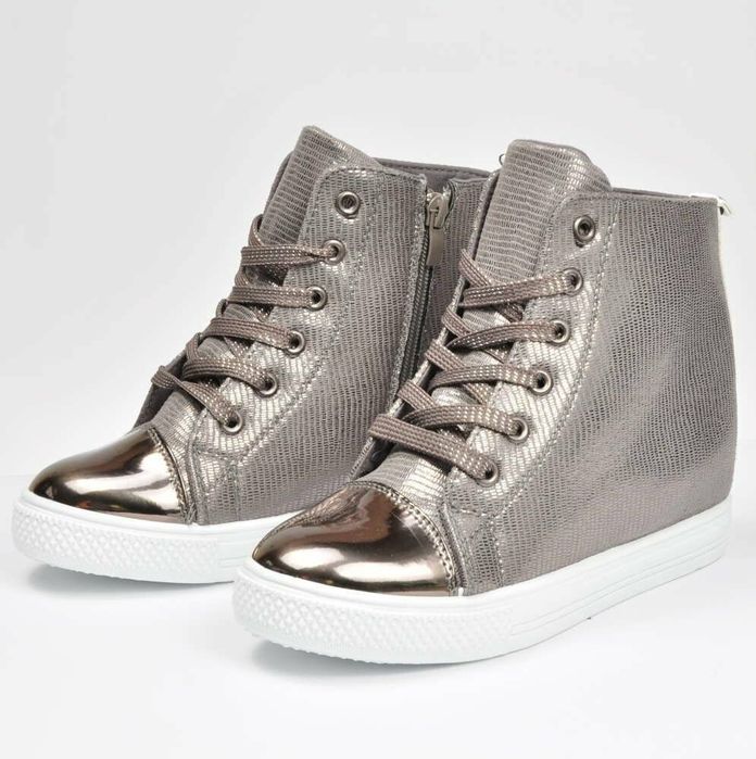 Sneakersy na ukrytym koturnie r. 38 ale 37