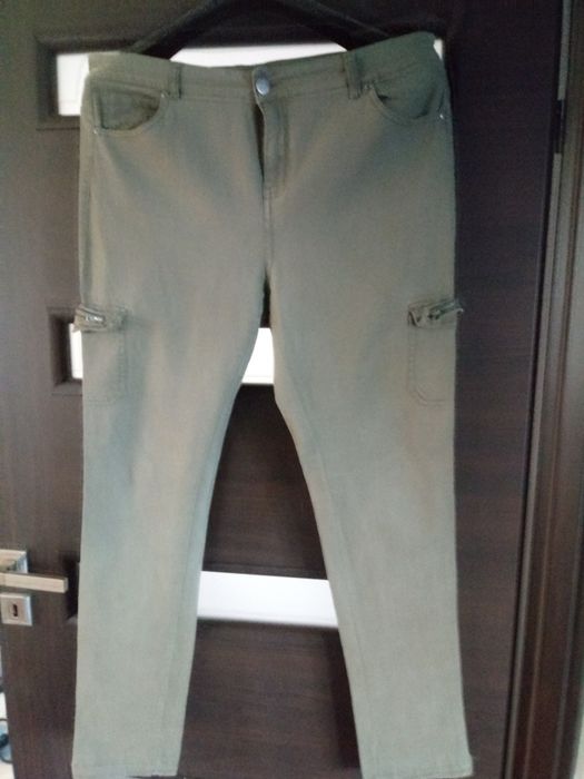 Spodnie Peacocks  bojówki khaki r XL