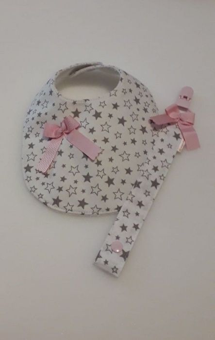 conjunto babete e fita de chucha