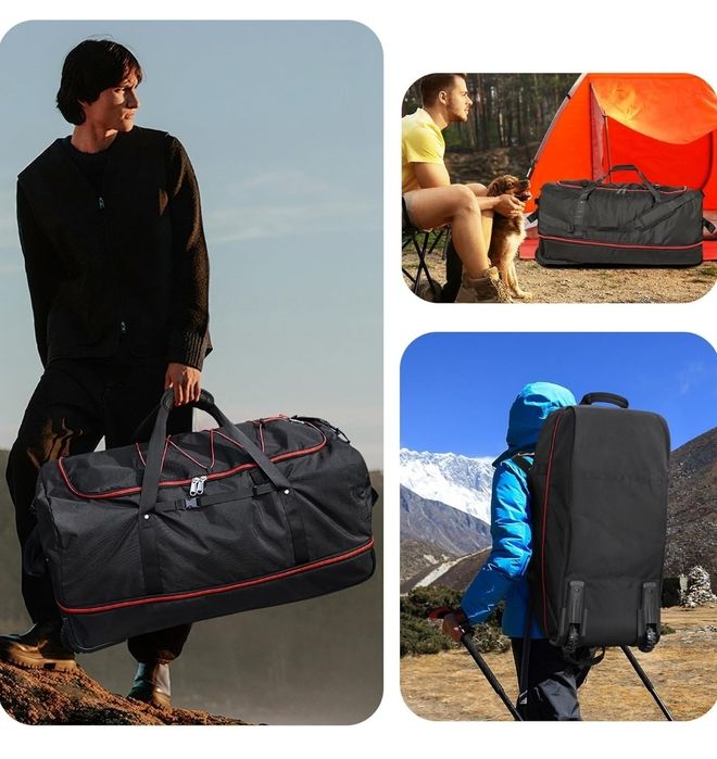 Torba podróżna na kółkach z regulowaną pojemnością 110-140L HIT W012/5