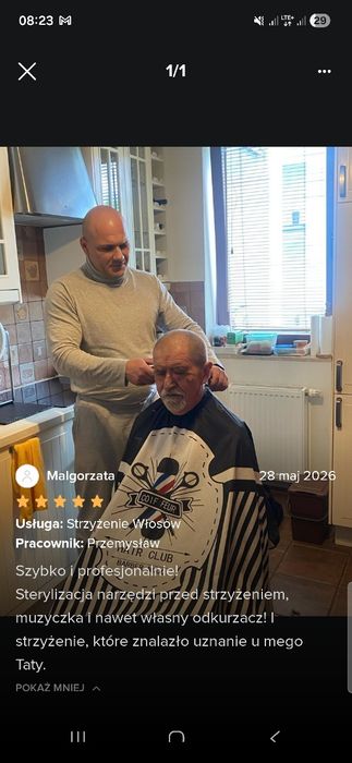 Fryzjer męski z dojazdem/strzyżenie męskie włosów i brody do domu