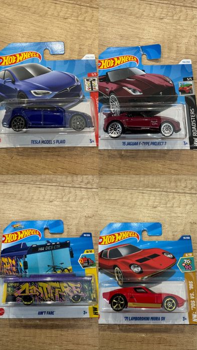 Hot wheels 10 sztuk DMC / tesla / jaguar
