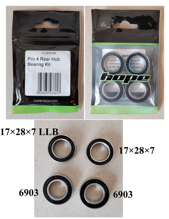 Cubo Traseiro Hope Pro 4 NOVO + Cubo Livre Sobresselente + Ferramentas + Embalagem Original